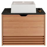 Gabinete Cuba Banheiro Bn3630x13 Amendoa Marmore