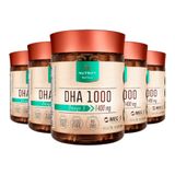 Kit 5 Ômega 3 Dha 1000 Nutrify 60 Cápsulas