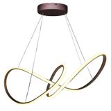 Lustre Arco Infinito Luminaria Aneis 3 Em 1 Led 49w Pendente Quarto Sala De Jantar Recepçao Residenc