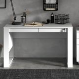 Mesa Para Escritório Com 2 Gavetas Branco