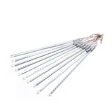 Cascata Pisca Pisca Natal Snow Fall Chuva De Neve 8 Tubos Branco 320 Leds
