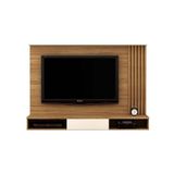 Painel Home P-tv Até 65 Polegadas Pb4000 Ripado C- Nichos 180x128cm Natural-off White - Tecno Mobili