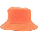 Chapéu Bucket Hat Boné Balde Pescador Praia Verão Proteção Cor:laranja