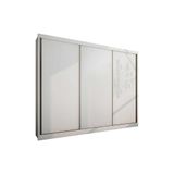 Guarda Roupa Casal 3 Portas De Correr E 6 Gavetas Natus Branco - Novo Horizonte
