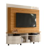 Home Theater Painel Para Tv Até 65 Polegadas Naturale/off White Daytona - Madetec