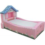Cama Infantil Casinha Totalmente Estofada - Cor Rosa Tamanho:infantil
