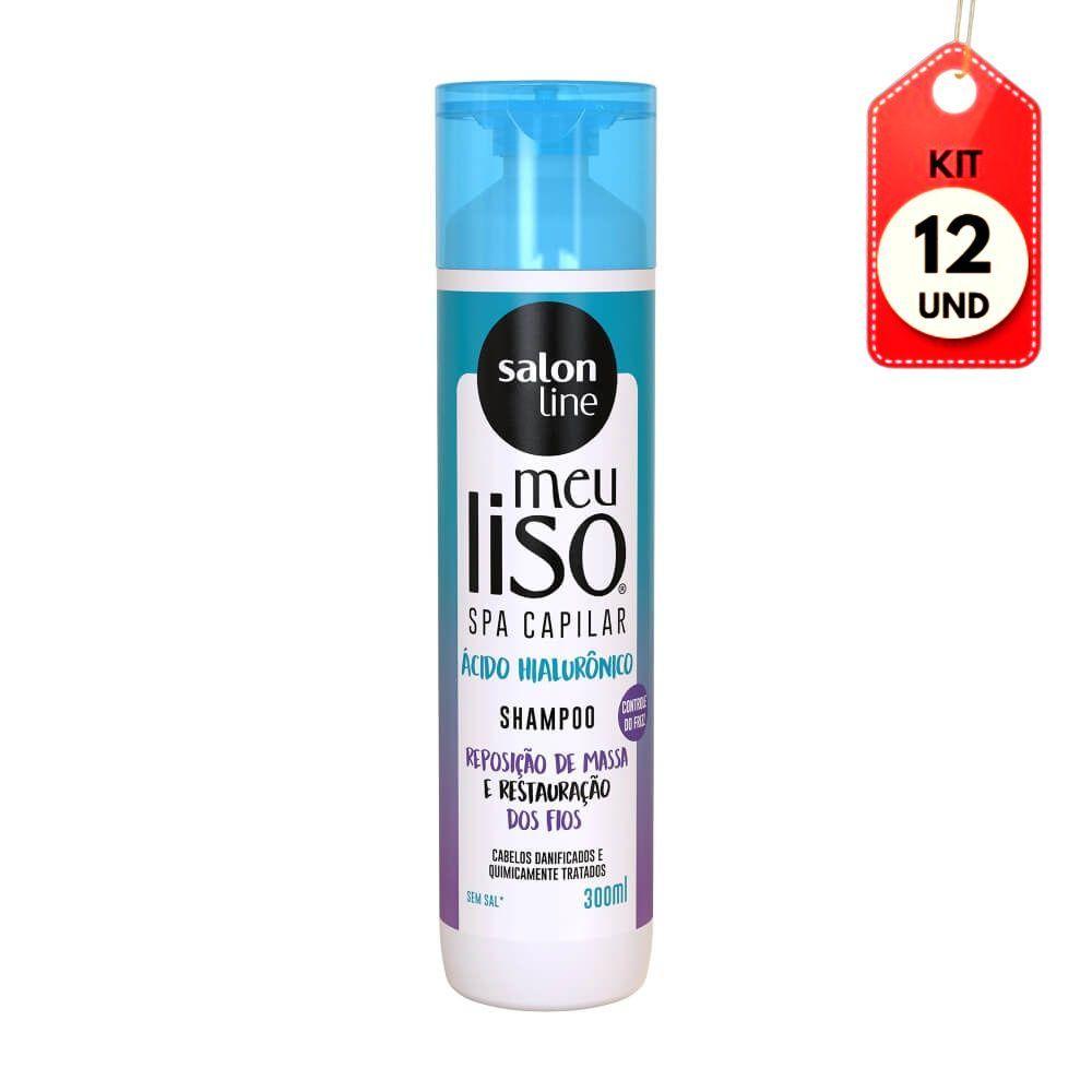 Kit C-12 Salon Line Meu Liso Acido Hialurônico Shampoo 300ml