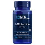 L-glutamina 500 Mg 100 Cápsulas Por Extensão De Vida