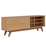 Rack Para Sala Bancada De Tv 70 Pol 180cm Noruega C05 Freijó Mpozenato
