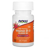 Vitamina D3 10.000iu, 240 Cápsulas Em Gel, Now