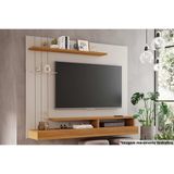 Painel Home P-tv Até 50 Polegadas Valência Plus C- Prateleira E Nichos 160x135cm Off White-nature