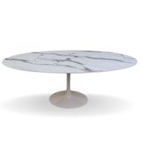Mesa De Jantar Tulipa Saarinen Oval 180x100cm Testurizado Marmore