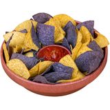 Nostalgia Taco Terça-feira 10-Inch Tortilla Chip & Salsa Bowl, Perfeito para Batatas Fritas, Pretzels, Legumes, Rancho, Guacamole, Dips, Hummus, B