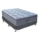 Cama Box Queen: Colchão Molas Ensacadas Probel Masterpocket Perfil Springs + Base Gray(158x198)