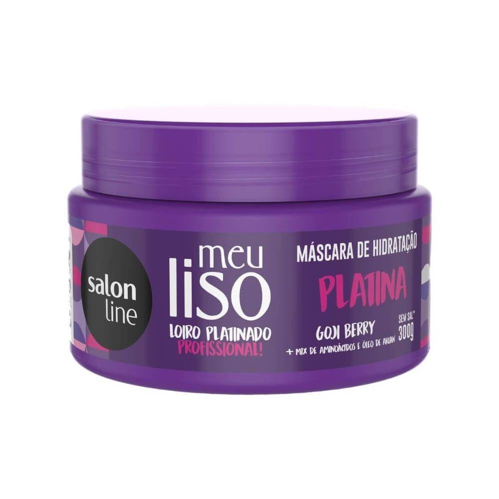 Salon Line Meu Liso Loiro Platinado Platina Máscara 300g