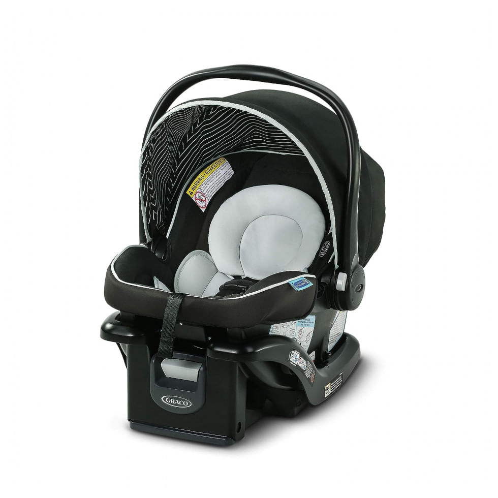 Cadeira De Bebê Para Carro Com Base Ajustável Em 4 Posições, Graco Snugride 35 Lite Lx, Preta