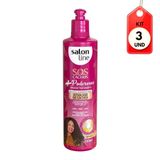 Kit C/03 Salon Line Sos Poderosos Ativador De Cachos 300ml