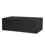 Calçadeira Recamier Baú Queen 1,60m Berlim Corano Preto