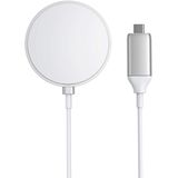 Carregador sem fio magnético, carregador sem fio Anker com cabo USB-C de 5 pés construído, almofada magnética PowerWave somente para iPhone 12/12 Pro