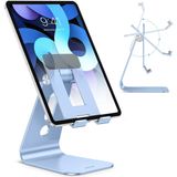 Suporte de tablet ajustável para mesa, braços mais longos atualizados para maior estabilidade, suporte de suporte de suporte do iPad OMOTON T2 com des