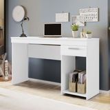 Mesa Office Escrivaninha Com 1 Gaveta Nt2070 Notável Branco New