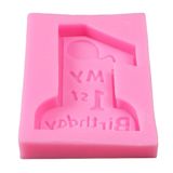 Molde Número Um Em Silicone Para Fondant Para Fazer Aniversário De Bebê