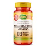 Vitamina D3 (colecalciferol) 60 Cápsulas 2000 Ui Unilife