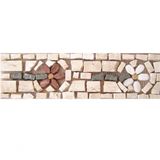Faixa Em Mosaico Fiori Al Vento Ii - 8x30cm