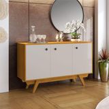 Buffet Aparador 3 Portas Harmonia Candian Jcm Móveis Cinamomo-off White