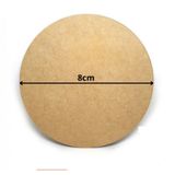 Porta Copos Em Mdf Com 8cm De Diâmetro E 3mm De Espessura [f031]