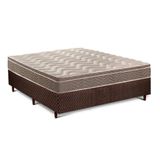 Cama Box Casal: Colchão Espuma Paropas D33/ep Confort Ultra Firme + Base Crc Fantasy Brown(138x188)