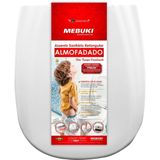Assento Sanitário Almofadado Retangular Branco Mebuki