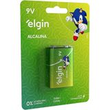 Bateria Alcalina 9v Comum Cartela Com 1 Unidade Elgin