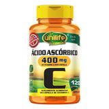 Vitamina C Ácido Ascórbico Unilife 120 Capsulas Veganas