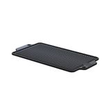 Chapa Dupla Face Slim Em Ferro Fundido Lisa Grelhada 38x23cm