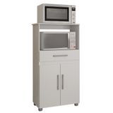 Armario Multiuso Havana New Cozinha Com 2 Portas E 1 Gaveta Branco Branco