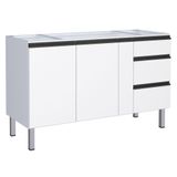 Gabinete De Cozinha Para Pia 2 Portas Cambé Branco