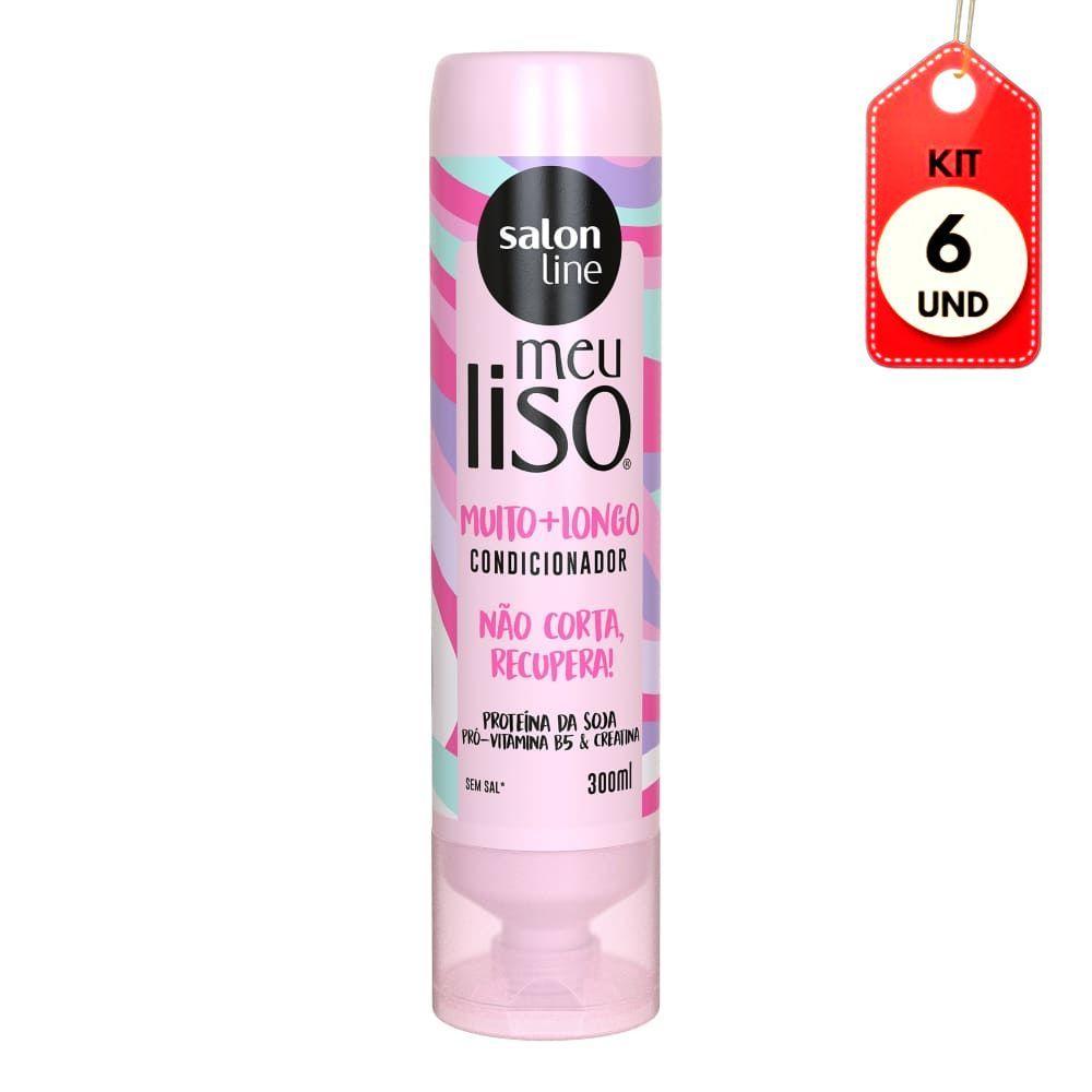 Kit C/06 Salon Line Meu Liso Muito Longo Condicionador 300ml