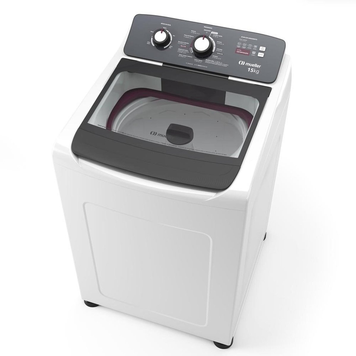 Máquina De Lavar Mueller Automática 15kg Com Ciclo Rápido Mla15 Branco/ Cinza