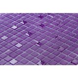 Pastilha De Vidro Cristal Miscelanea 30x30 Cm Glass Mosaic Lilás Escuro