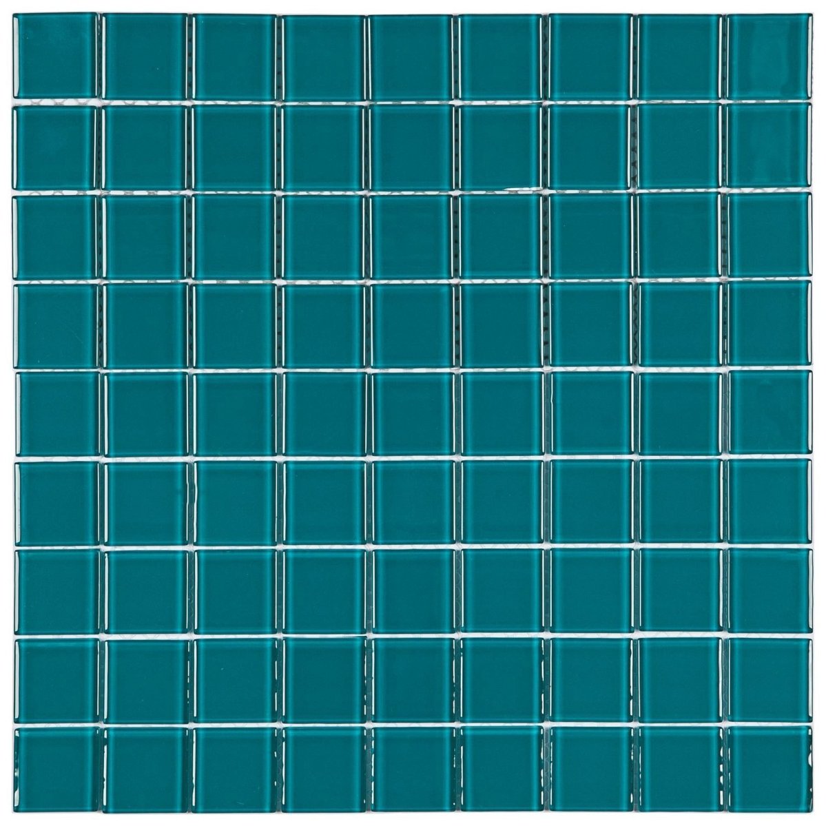 Pastilha De Vidro Cristal 29,2x29,2cm 3x3 Verde Escuro