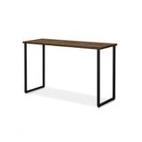 Mesa Office Decorativa E Estudo 0,76 Cm Preto-embuia - Ferro-mdf