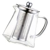 Pote De Chá De Vidro Com Infusor Removível, 260/450/650 Ml Para