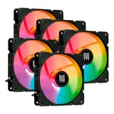 Kit 5 Cooler Fan Rgb 120mm Para Gabinete Gamer Revenger G-vr339