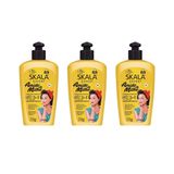 Creme Para Pentear Skala Amido Milho 250g - Kit Com 3un