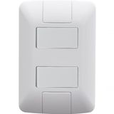 Kit 3 Conjunto 4x2 2 Interruptores Tramontina Aria 6a 250v