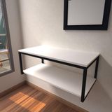 Aparador Industrial Branco Off White Moderno Cantinho Café Escritorio Simples Sala Estar Quarto