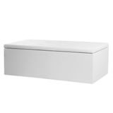 Calçadeira Recamier Baú Queen 1,60m Berlim Corano Branco