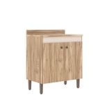 Balcão 80 Cm Co11203 Carvalho Veneza Oak Cristalo Decibal