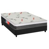 Box Casal: Colchão Anatômico Plumatex D28-ep Falcon Ultra Firme + Base Crc Suede Gray(138x188)